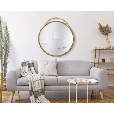 Lustro ścienne PANAMA Okrągłe 80X4X88 cm